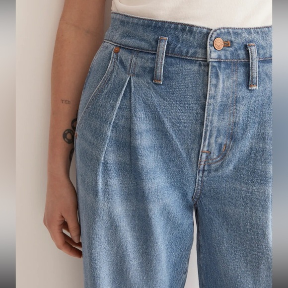 Madewell The Perfect Vintage Wide-Leg Cropped Jean NWOT - Picture 8 of 8